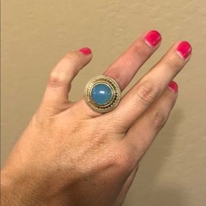 Anna Beck domed blue ring